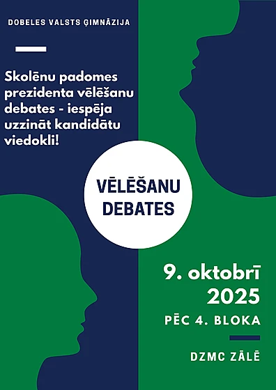 Skolēnu padomes prezidenta vēlēšanu debates