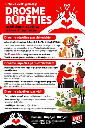 "Drosme rūpēties" mēnesis Dobeles Valsts ģimnāzijā