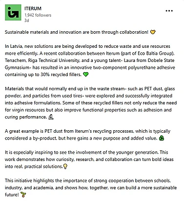 Dobeles Valsts ģimnāzijas skolēnu sadarbība ar Dobeles novada uzņēmējiem