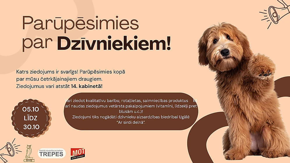 Parūpēsimies par dzīvniekiem!